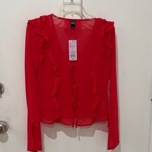 Wild fable rose red top
